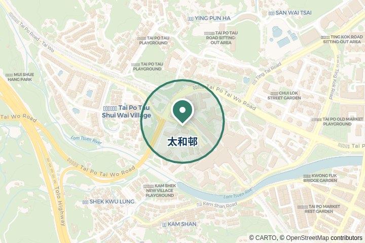 太和邨尋找範圍