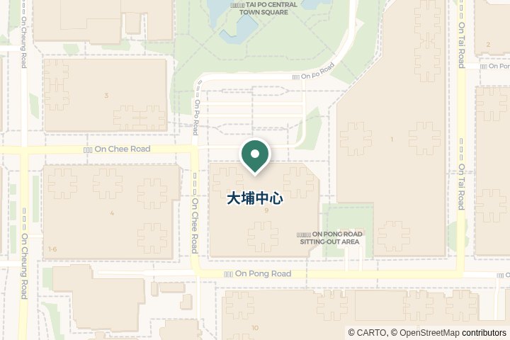 大埔中心尋找範圍