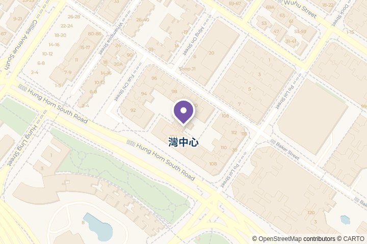 灣中心尋找範圍