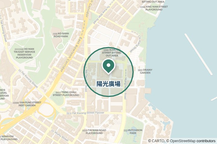 陽光廣場、碧麗花園...多地點尋找範圍