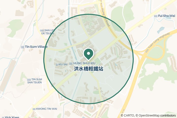 洪水橋輕鐵站尋找範圍