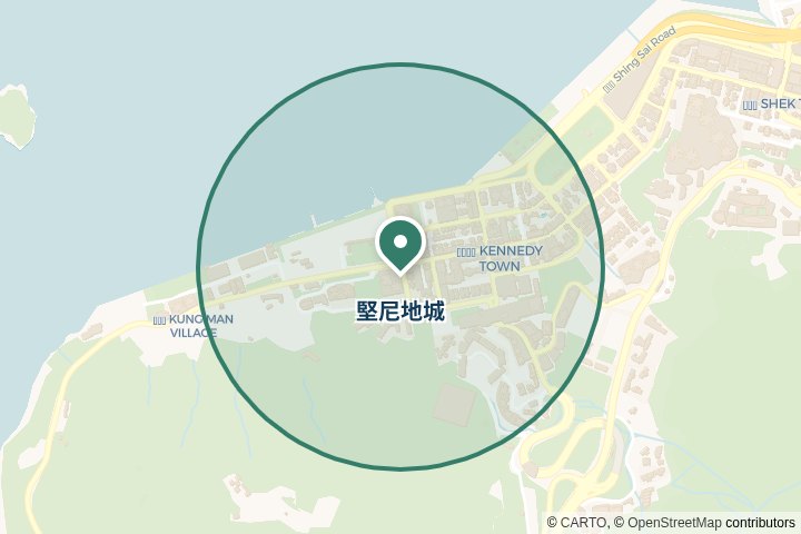 堅尼地城尋找範圍