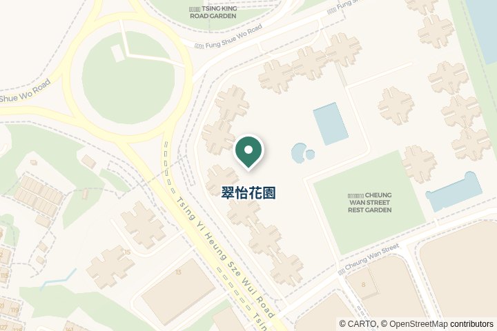 翠怡花園尋找範圍