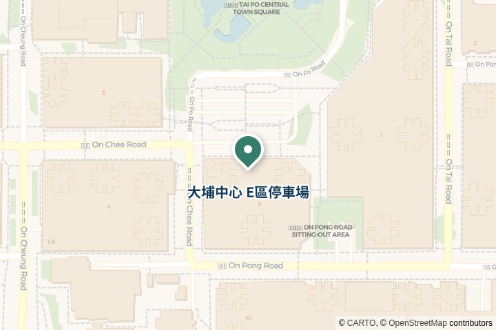 大埔中心 E區停車場尋找範圍