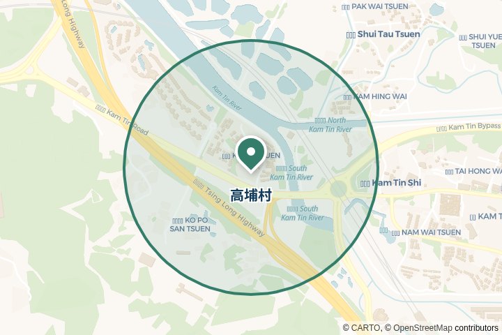 高埔村尋找範圍