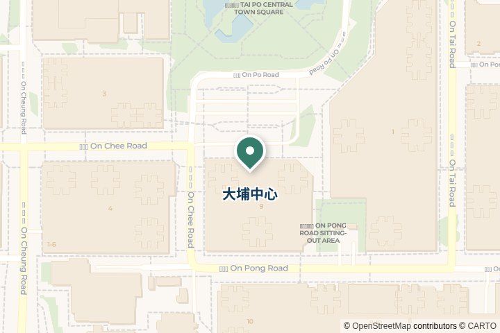 大埔中心尋找範圍