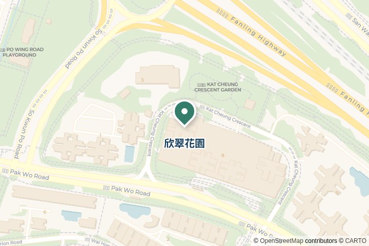 欣翠花園、蔚翠花園...多地點尋找範圍