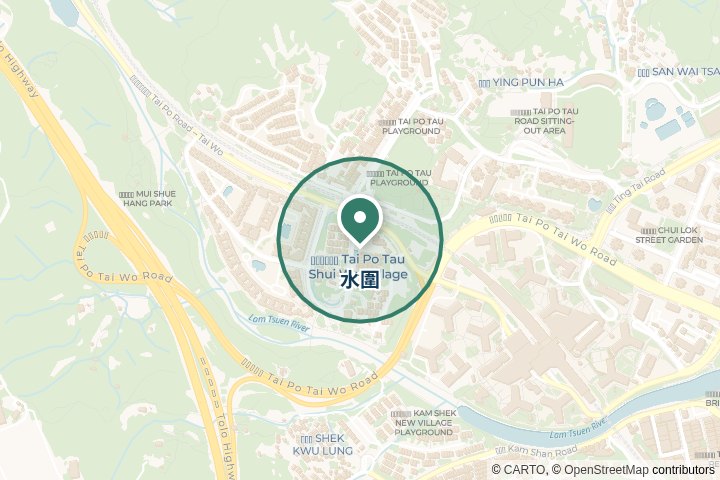 頭、水圍尋找範圍