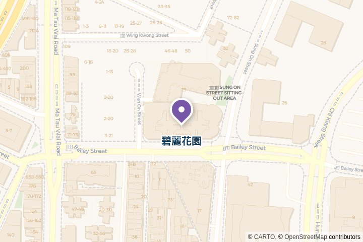 碧麗花園尋找範圍