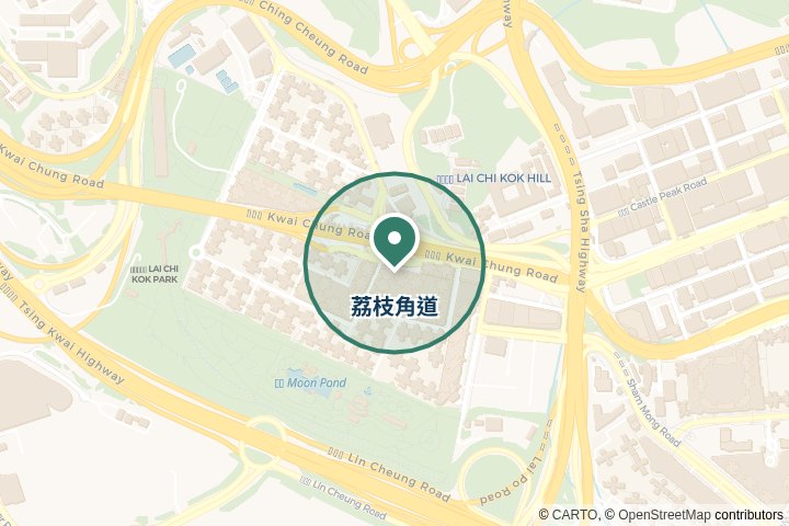 南昌街及荔枝角道尋找範圍