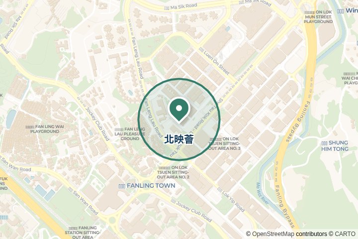北映薈尋找範圍