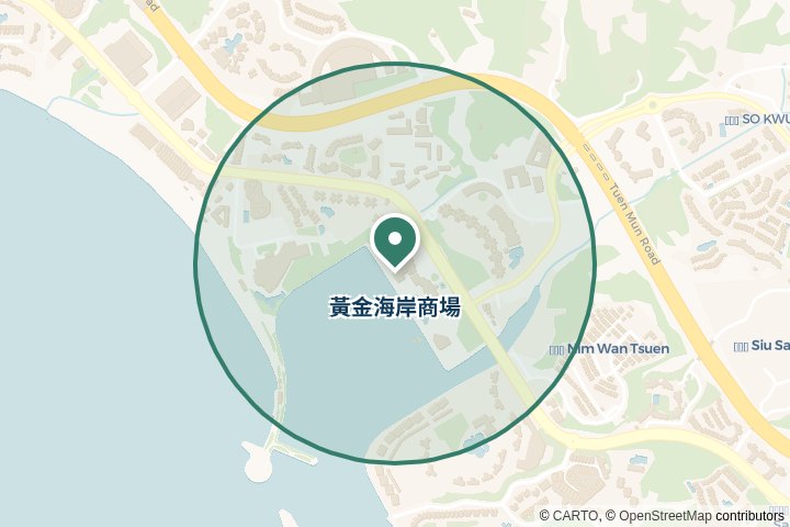 黃金海岸商場尋找範圍