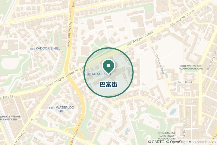 巴富街尋找範圍