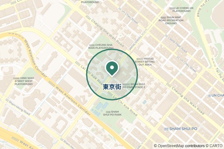 東京街元州街尋找範圍