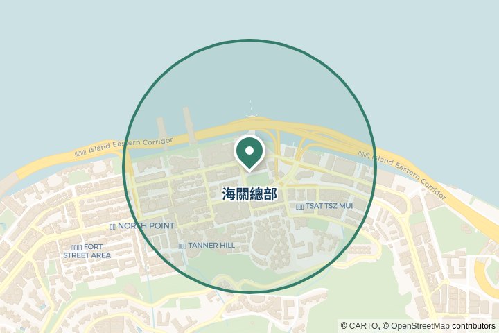海關總部尋找範圍