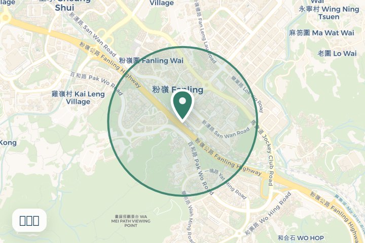 上水及粉嶺站附近尋找範圍
