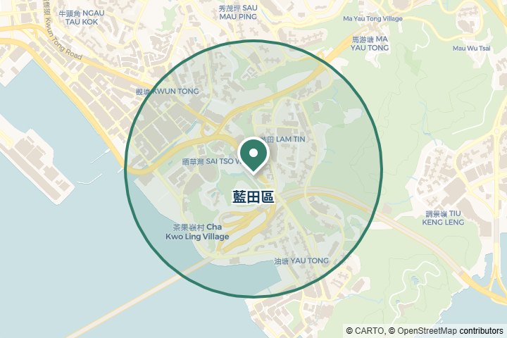 藍田區尋找範圍