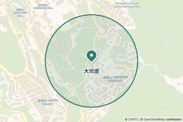 大坑道尋找範圍