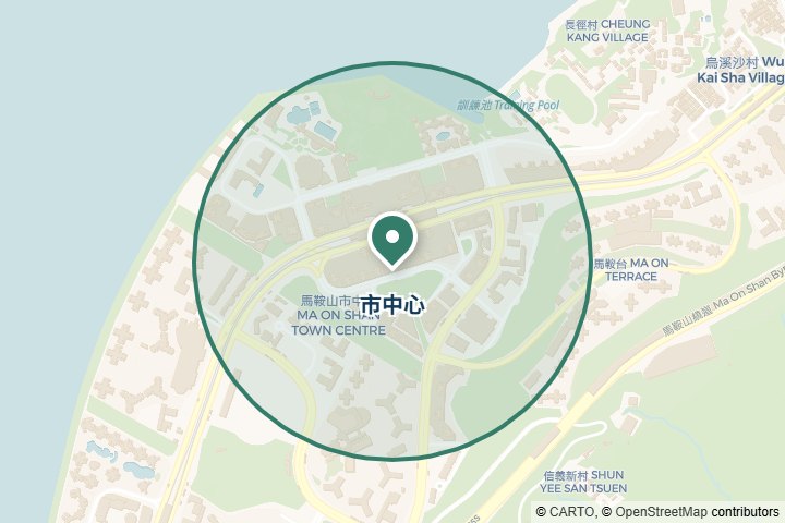 市中心尋找範圍