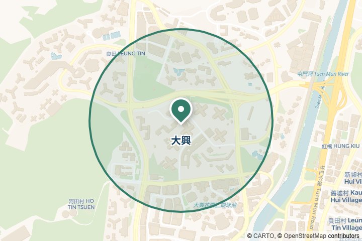 大興尋找範圍