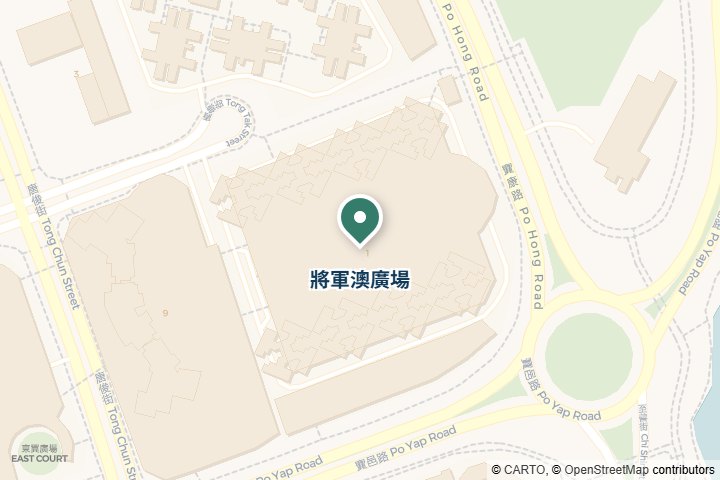 將軍澳廣場、富康花園尋找範圍