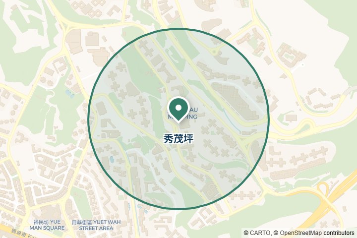 秀茂坪尋找範圍