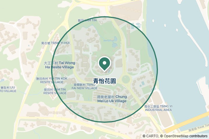青怡花園、青衣邨...多地點尋找範圍